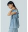 LIGHT OZ DENIM FRILL BLOUSE