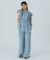 LIGHT OZ DENIM FRILL BLOUSE