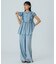 LIGHT OZ DENIM FRILL BLOUSE