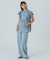 LIGHT OZ DENIM FRILL BLOUSE