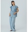 LIGHT OZ DENIM FRILL BLOUSE