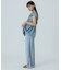 LIGHT OZ DENIM FRILL BLOUSE