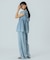LIGHT OZ DENIM FRILL BLOUSE