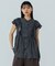 LIGHT OZ DENIM FRILL BLOUSE