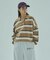 STRIPED COLLAR KNIT