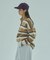 STRIPED COLLAR KNIT