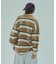 STRIPED COLLAR KNIT