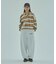 STRIPED COLLAR KNIT