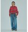 STRIPED COLLAR KNIT