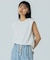 SHOULDER TUCKED SLEEVELESS TEE