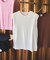 SHOULDER TUCKED SLEEVELESS TEE