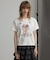 フラワーグラフィックTシャツ