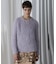LAME FEATHER KNIT PULLOVER