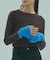 BICOLOR RIB KNIT TOP