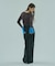 BICOLOR RIB KNIT TOP