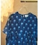INDIGO FLOWER SMOCK OP