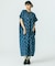 INDIGO FLOWER SMOCK OP