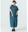 INDIGO FLOWER SMOCK OP