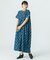 INDIGO FLOWER SMOCK OP