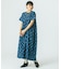 INDIGO FLOWER SMOCK OP