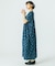INDIGO FLOWER SMOCK OP