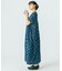 INDIGO FLOWER SMOCK OP