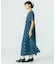 INDIGO FLOWER SMOCK OP