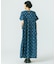 INDIGO FLOWER SMOCK OP