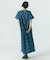 INDIGO FLOWER SMOCK OP