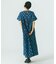 INDIGO FLOWER SMOCK OP
