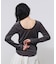 SHEER VELOUR DOT TOP