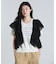 COTTON EMBROIDERY FRILL VEST