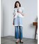 COTTON EMBROIDERY FRILL VEST