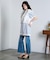 COTTON EMBROIDERY FRILL VEST