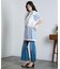 COTTON EMBROIDERY FRILL VEST