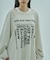 TUCK SLEEVE GRAPHIC LOGO SWEAT