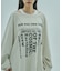TUCK SLEEVE GRAPHIC LOGO SWEAT