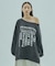 TUCK SLEEVE GRAPHIC LOGO SWEAT