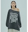 TUCK SLEEVE GRAPHIC LOGO SWEAT