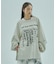 TUCK SLEEVE GRAPHIC LOGO SWEAT
