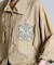 EMBROIDERY BIG POCKET SHIRT