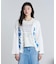 FLOWER EMBROIDERY KNIT CARDIGAN