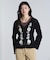 FLOWER EMBROIDERY KNIT CARDIGAN