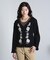 FLOWER EMBROIDERY KNIT CARDIGAN