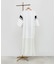 LAME LINE SHOULDER LAYARD DRESS