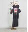 LAME LINE SHOULDER LAYARD DRESS