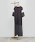 LAME LINE SHOULDER LAYARD DRESS