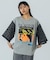FLOWER SLEEVE GRAPHIC TOP