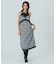 FLOWER PRINT CHECK CAMI DRESS
