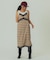 FLOWER PRINT CHECK CAMI DRESS